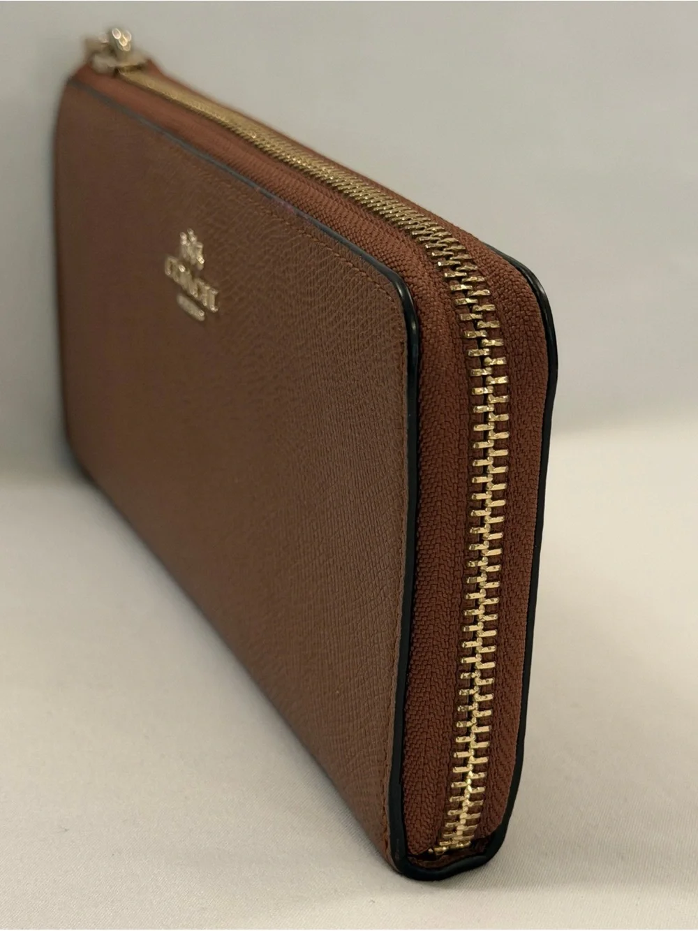 NWOT~Coach Pebbled Leather Accordion Zip Wallet~Retail $225